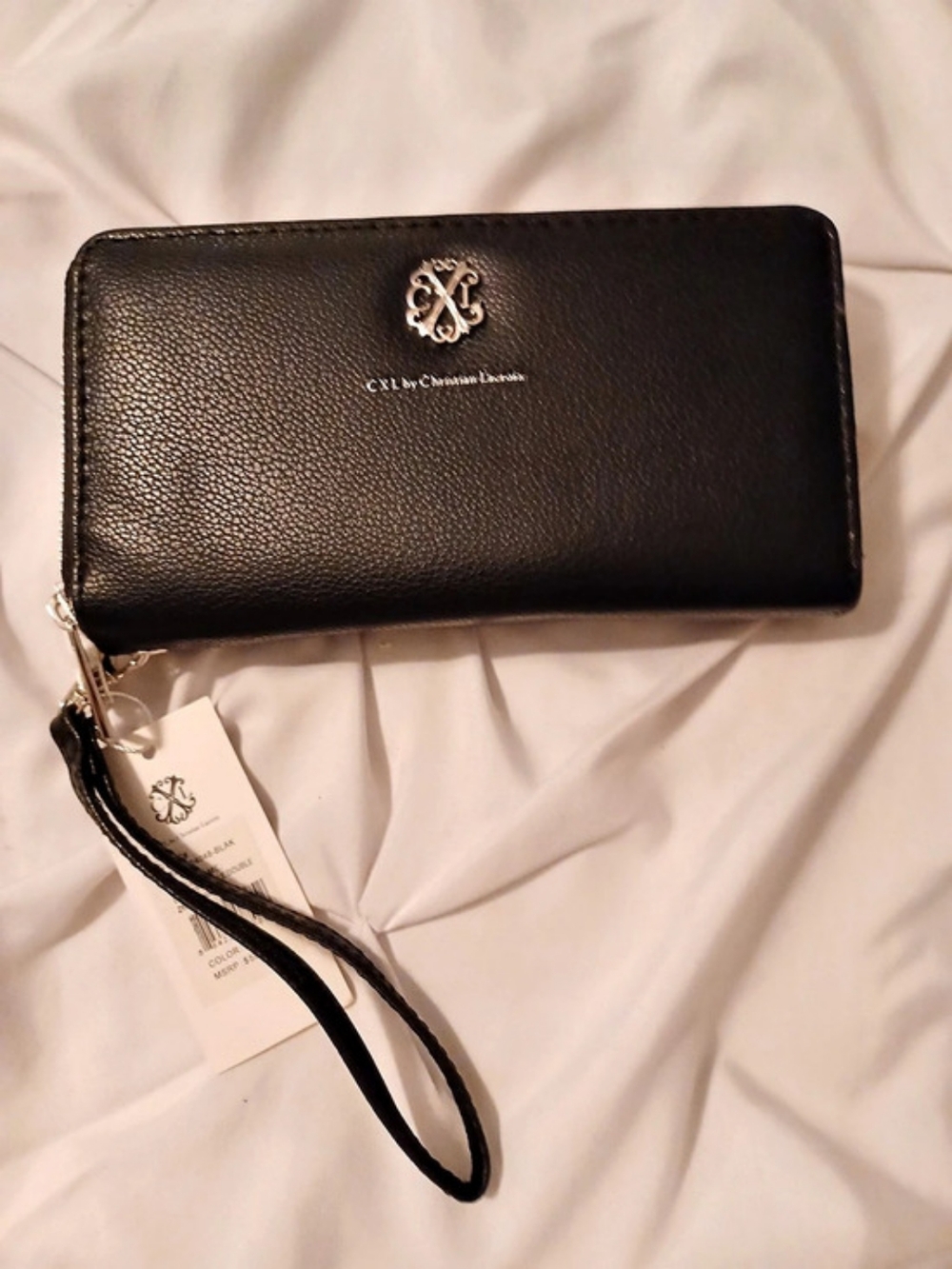 CXL by Christian Lacroix Brandy Pebble Double Zipper Wallet Double Zipper